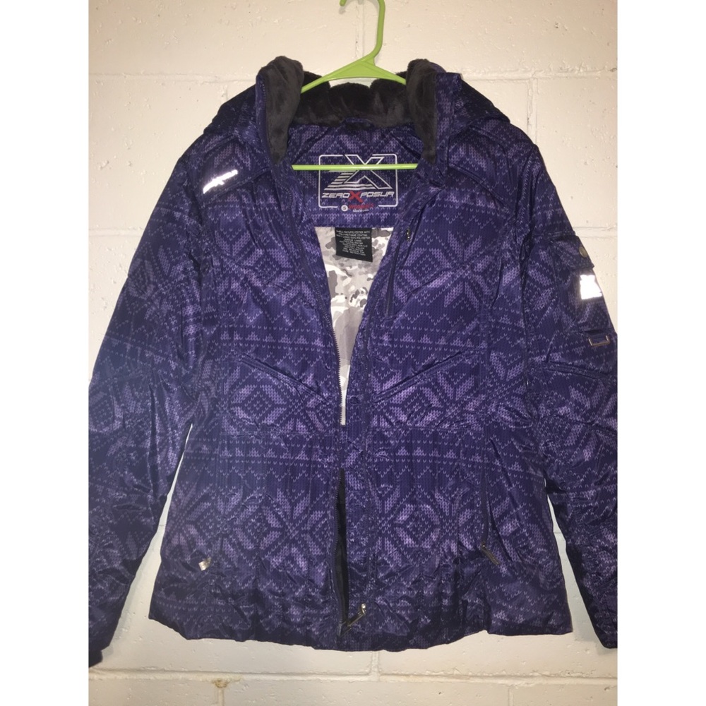 Printed puffer jacket